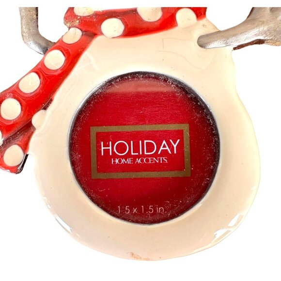 Vintage Snowman Ornament Holiday Home Accents Picture Frame Christmas Valentine - Picture 7 of 12